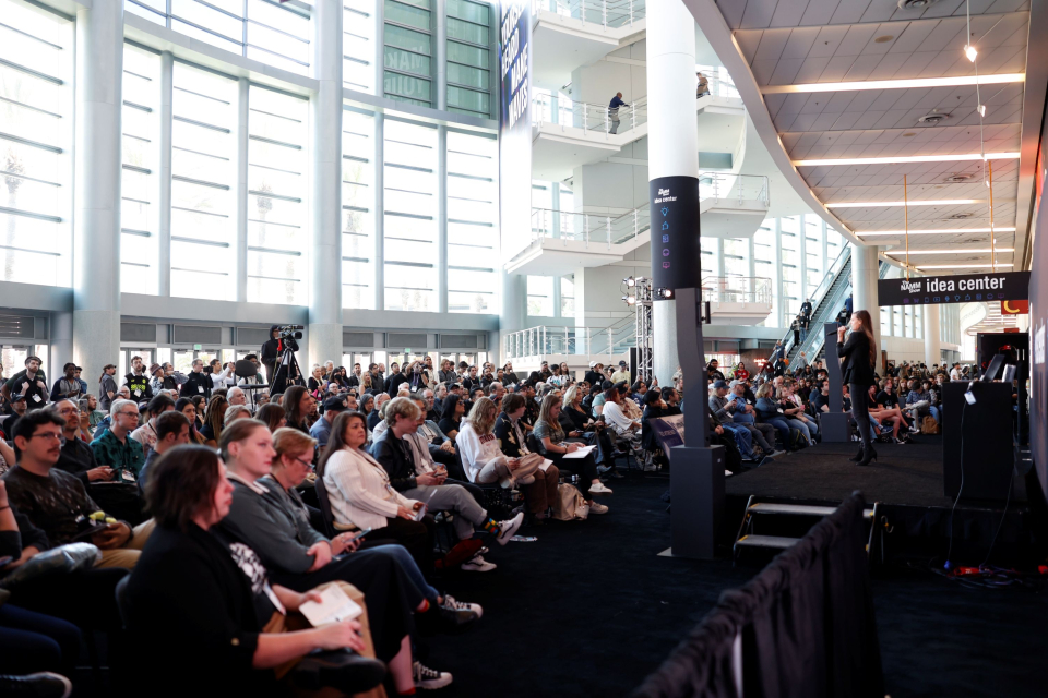 attendees in the idea center