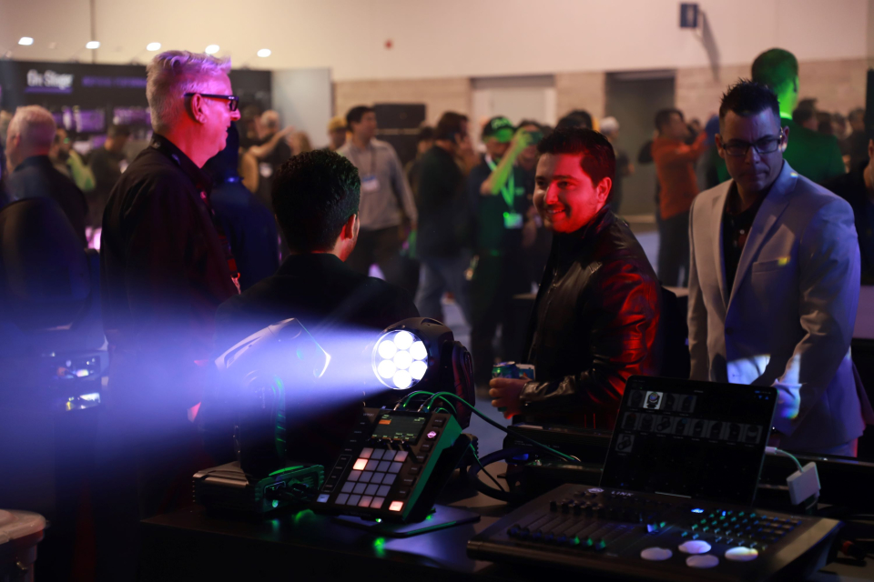 live event and pro lighting namm show booth