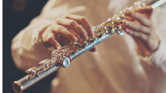 Person playing flute